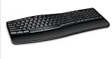 Microsoft Sculpt Comfort L3V-00008 Desktop Tastatur und Maus Set (RF Wireless, USB, QWERTZ, Kabellos) Schwarz