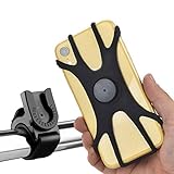 GLOSSE Fahrrad Handyhalterung, Motorrad Fahrrad Lenker Handy Halterung, 360 ° Drehbarer Lenker Stand für 4,5 ”-7,5” Smartphones