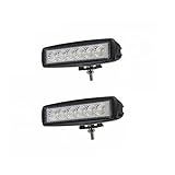 SAILUN Arbeitslicht 18W LED Offroad Flutlicht Spotlight Reflektor Scheinwerfer Arbeitsscheinwerfer 1600LM Schwarz Aluminium Druckguss IP67 2/4 Stück Per Set (2 Stück)