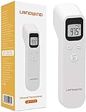 LANDWIND Fieberthermometer Kontaktlos, Digitales Infrarot-Thermometer gegen Fieber - Medizinisches Thermometer für Babys, Kinder, Erwachsene, drinnen und draußen