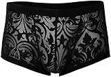 Svenjoyment Herren Boxershorts, transparent, optische Effekt, Schwarz, Größe M Schwarz