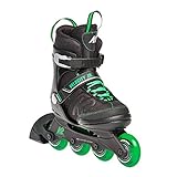 K2 Inline Skates VELOCITY JR BOYS Für Jungen Mit K2 Softboot, Black - Green, 30E0281