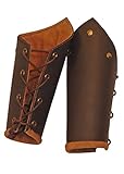 Epic Armoury 100451 Ready For Battle Bracers Brauner Unterarmpanzer, Unisex Erwachsene