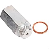 Hamimelon Lambdasonde Simulator Eliminator Katalysator O2 Lambda Deaktivierung Spacer M18 x1.5 verzinkt Silber Ersatz