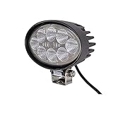 HELLA 1GA 357 001-001 Arbeitsscheinwerfer - Valuefit O1200 - LED - 12V/24V - oval - 1200lm - Anbau - stehend - Nahfeldausleuchtung - Kabel: 530mm