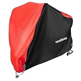 NEVERLAND XXXL Motorradplane Motorrad Abdeckplane Outdoor 210D Oxford Stoff Motorradgarage Abdeckplane Roller Cover 2000Pa Winterfest Regen 295x110x140cm