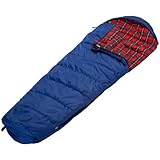 Skandika Aberdeen Schlafsack in Mumienform, 2-lagig, koppelbar, Mumienschlafsäcke, RV Rechts, 220 x 80 cm, 200 GSM Mikrofaserfüllung