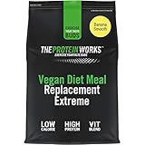 THE PROTEIN WORKS Veganer Diät Mahlzeitenersatz Extreme | 100% pflanzlich, erschwinglich, gesund, schnell, Mahlzeitersatz-Shake | Banana Smooth, 1000 g