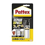 Pattex Powerknete Repair Express, Modelliermasse zum Kleben & Reparieren, Epoxidharz Kleber für viele Materialien, lackier- und schleifbare Knete, 1 x 48 g