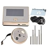 ASHATA Digitaler Türspion, 2,8 Zoll HD TFT-LCD Display Videokamera mit 135 Grad Weitwinkel,Infrarot-Nachtsicht Viewer Überwachungskamera Smart Video Doorbell mit Bewegungserkennung