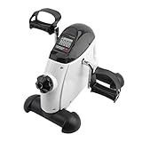 Alter-C-DJ Mini-Bike Heimtrainer Arm und Beintrainer Pedaltrainer Bewegungstrainer mit Trainingscomputer für Erwachsene und Senioren, Frauen