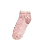 Demarkt Sneaker Socken Kurzsocken Füßlinge Baumwolle Damen Rosa