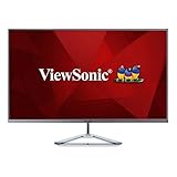 Viewsonic VX3276-2K-MHD 80 cm (32 Zoll) Design Monitor (WQHD, IPS-Panel, HDMI, DP, mDP, Eye-Care, Eco-Mode, Lautsprecher, 3 Jahre Austauschservice) Silber-Schwarz