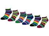 sockenkauf24 2 | 4 | 6 Paar Damen THERMO Socken mit Innenfrottee warme Wintersocken Bunte Ringel Umschlagsocken - 12790 (Farbmix - 39-42, 6 Paar)