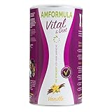 AMFORMULA® Vital & Diet Vanille 490g, Mahlzeitenersatz Shake, hochwertige Inhaltsstoffe, Trinkmahlzeit