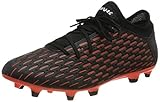 PUMA Herren Future 6.4 Fg/ag Fußballschuh, Schwarz Weiß-Schockierende Orange, 43 EU