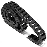 XBaofu 1pc Schwarz Kunststoff Nylon Schleppkette 10 * 20mm Antriebsketten Kabel-Draht-Trägerbrücke verwendet for elektronische CNC-Werkzeugmaschinen 1M