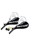 Dunlop Biotec Max Ti squashset 2 x Squash racket  + 3 x ballen & 2 x Hoezen