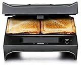 ROMMELSBACHER SWG 700 3-in-1 Multi Toast & Grill Max (Sandwich-Maker, belgisches Waffeleisen, Kontaktgrill, 3 wechselbare Alu-Druckguss-Platten, 2-Lagen Antihaftbeschichtung) schwarz/Edelstahl