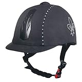 HKM Erwachsene Reithelm -Diamond Lily-9100 schwarz59-61 cm Hose, 9100 schwarz, 59-61 cm