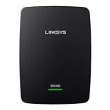 Linksys RE1000 Wireless Range Extender N300 (1 Ethernet Port, Flexible Aufstellung) schwarz