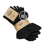 Rob & Dave's Classic Socken - 5 Paar - 39/42 - Schwarz - gekämmte Baumwolle - OEKO-TEX Qualität – nahtlos - unisex in schwarz & blau - ohne drückende Naht