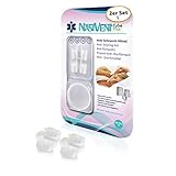 NASIVENT Tube Plus - Premium Anti Schnarch Mittel - verbesserte Nasenatmung - Nasenspreizer - einzigartig dank innovativer Haltezapfen - Schnarchstopper aus hochwertigem Silikon - (2x Gr.S)