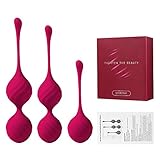 Liebeskugeln Kegel Balls Kugeln Beckenbodentrainer 3er Set Silikon Perfekt für Sie Frauen zum Beckenbodentraining Luvsex