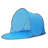ZZH Komfortable Rodless Zelt Markise Strand Schatten Zelt Pop Up Schatten Zelt Pop Up Zelt Camping Zelt Kühlung Sun Shelters UV-Schutz Camping Meer, Sky Blue