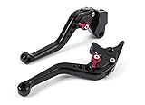Motorrad Kurz Kupplung Bremshebel CNC Verstellbare Aluminium fur Sportmotorrad KAWASAKI ER-6N/F NINJA 650R/ER-6F VERSYS (650cc) NINJA 400R ein paar (F44/K750) SPL048