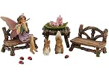 Pretmanns Feengarten-Starterset & Zubehör – Miniatur-Feenfiguren Bella und Freunde (14-teilig)