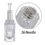 BOWKA 36 Pins Nadelpatrone Elektrischer Microneedling Pen 10 Stück Ersatznadeln,Einstellbar Gewinde-Schlitz Für Electric Derma Pen (36 Pins Gewinde)