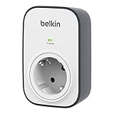 Belkin Surgemaster SurgeCube Überspannungsschutz Steckdosenadapter weiß/grau