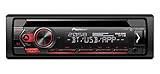 Pioneer DEH-S320BT , 1DIN Autoradio , CD-Tuner mit RDS , Bluetooth , MP3 , USB und AUX-Eingang , Freisprecheinrichtung , Smart Sync App , 13-Band Equalizer