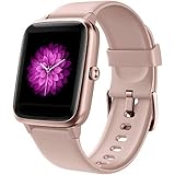 GRDE Smartwatch Damen Smartwatch Bluetooth 1.3 Zoll Voll Touchscreen Fitness Armband Sportuhr 5ATM Wasserdicht Fitness Tracker mit Pulsuhr Schrittzähler Musiksteuerung Stoppuhr Anruf SNS Smart Watch