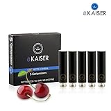 E-Zigarette - E-Liquid 5er Pack Schwarz Cartomizer - Kirsche-Geschmack - E-Shisha - für eKaiser Wiederaufladbar E-Shisha Zigarette