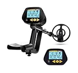 Intey Metalldetektor, leicht und hohe Präzision, wasserdichte Suchspule, LCD-Display mit Kopfhöreranschluss, 2 Modi zur Erkennung von Metallen, Gold, Silber, Strand – Erwachsene und Kinder