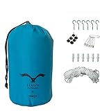 HAWK OUTDOORS XXXL Reise Moskitonetz für Doppelbett 220 x 200 x 220 cm I 240 Mesh Insektennetz Fliegengitter Mückenschutz Insektenvorhang Baldachin Mückennetz