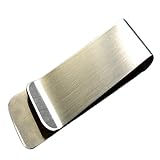 Demarkt Geldscheinklammer Geldclip Geldklammer Money Clip aus Edelstahl 51 * 20 * 0.8mm Silber