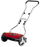 Einhell Hand-Rasenmäher GE-HM 38 S (38 cm Schnittbreite, 4-stufige Schnitthöhenverstellung, ohne Antrieb, für bis zu 250 m², 5 Schneidemesser aus hochwertigem Stahl)