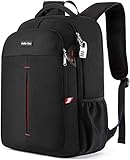 Laptop Rucksack 17 zoll Reisen Rucksack Männer Anti diebstahl Rucksack Herren and Damen,Wasserdicht Rucksack mit USB-Ladeschlitz Schulrucksack Daypack Multifunktion Business Taschen Backpack Schwarz