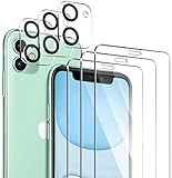 ivencase 3 Stück Schutzfolie Kompatibel mit iPhone 11 Panzerglas und 3 Stück iPhone 11 Kamera Panzerglas Schutzfolie, Unterstützt Blitzaufnahmen, Blasenfrei HD klar Glas Displayschutz