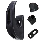 Vestigia® - Kompatibler robuster Haken für Xiaomi Mi Elektro-Scooter M365, Essential, 1S, Lite, Pro, Pro 2 (hält + 50 kg) Tragetaschen, Scooter-Rucksack (schwarz)