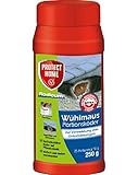 PROTECT HOME Rodicum Wühlmaus Portionsköder (ehem. Bayer Garten Racumin) + Mäuse Köderbox für Mäusegift, sichere Ausbringung von Mäuseködern