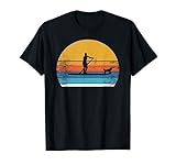 Tolles SUP Stand up Paddling mit Hund t shirt Paddle paddel T-Shirt