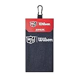 Wilson Unisex-Adult TRI FOLD Golfhandtücher, Black, One Size