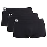 Lower East Herren Seamless Boxershorts, 3er-Pack, Schwarz, 2XL
