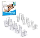 Schnarchstopper 8 Stück, Schnarchschiene & Nasepreizer, Nasendilator Premium Schnarchen Stopper,Anti Schnarchen Geräte Hilft Gegen Schnarchen, Schlafapnoe & Schweres Atmen, BPA-Frei