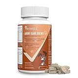 Ascuoli Gelenktabletten für Hunde - Glucosamin & natürliches Chondroitin für Hunde + MSM, Hyaluronsäure und CoQ10, 120 Tabletten