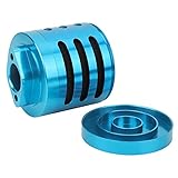 Dilwe RC Luftfilter, Metall Fernbedienung Modellauto Luftfilter für 1: 5 HPI Baja KM Rovan AF-T RC Auto Upgrade Teil Blau / Silber(Blau)